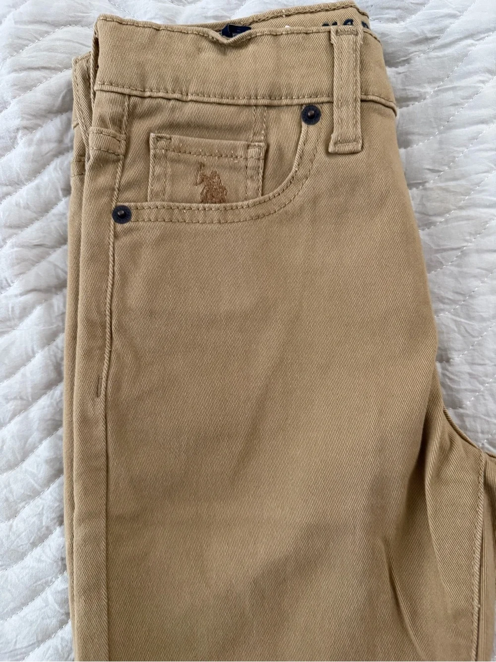 Tan U.S. Polo Assn. straight leg pants size 8